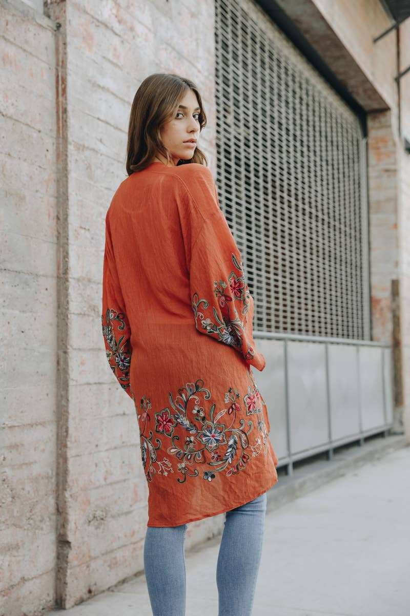 The Plum Garden | Floral Kimono