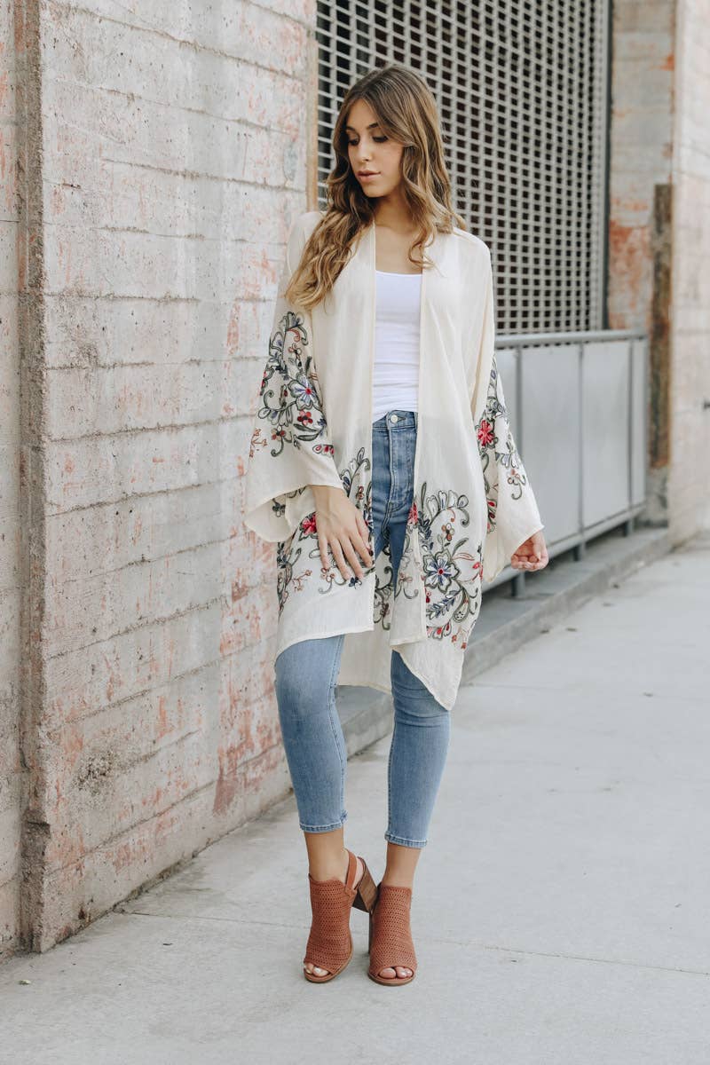 The Plum Garden | Floral Kimono