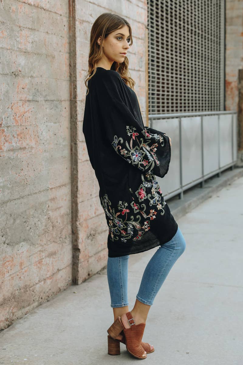 The Plum Garden | Floral Kimono