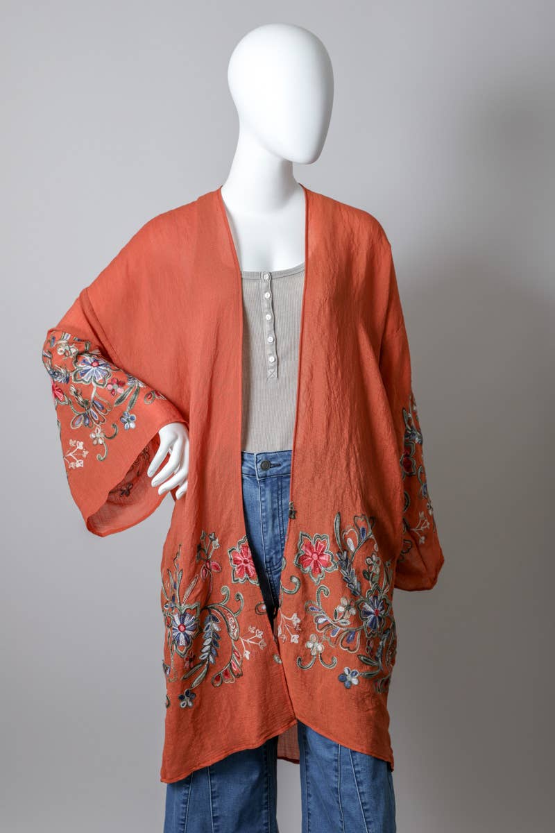 The Plum Garden | Floral Kimono