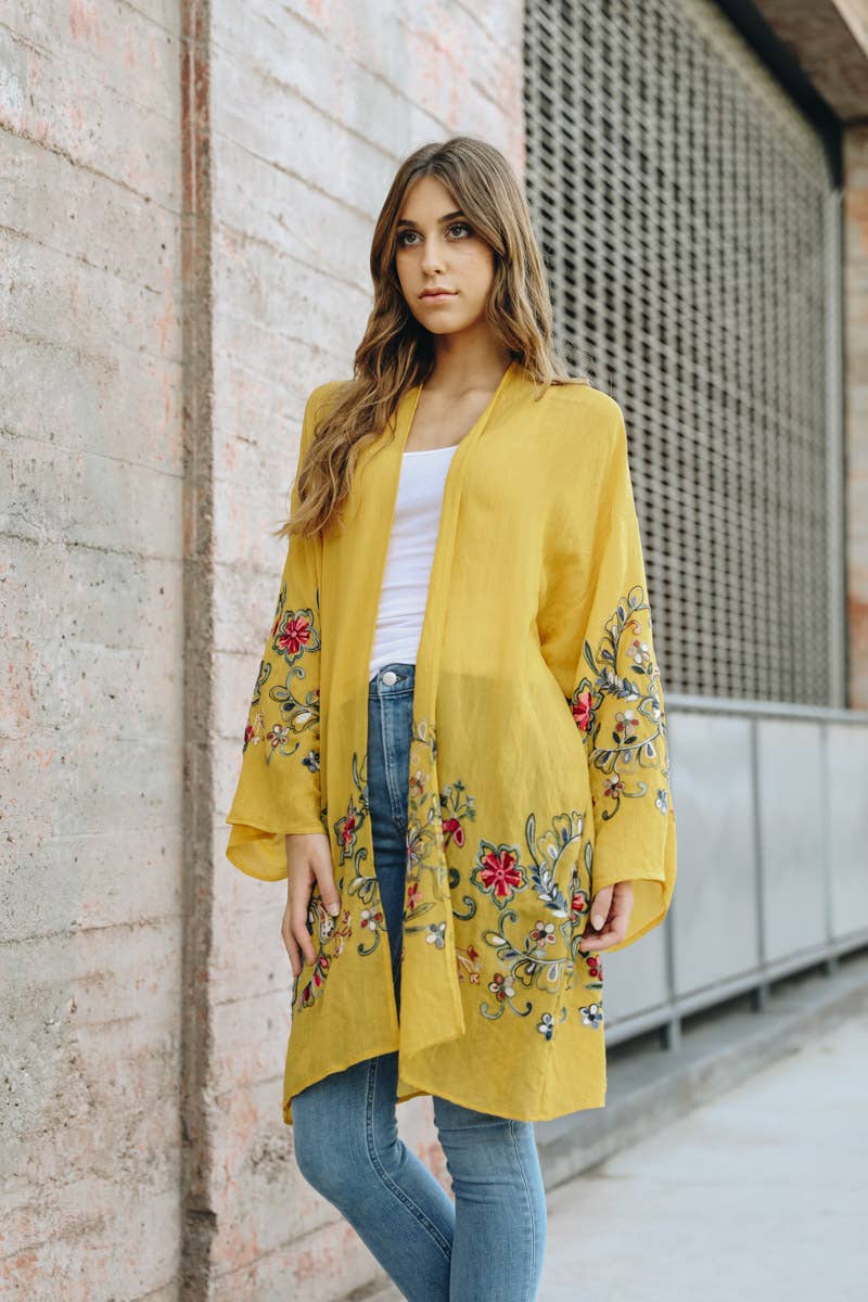 The Plum Garden | Floral Kimono