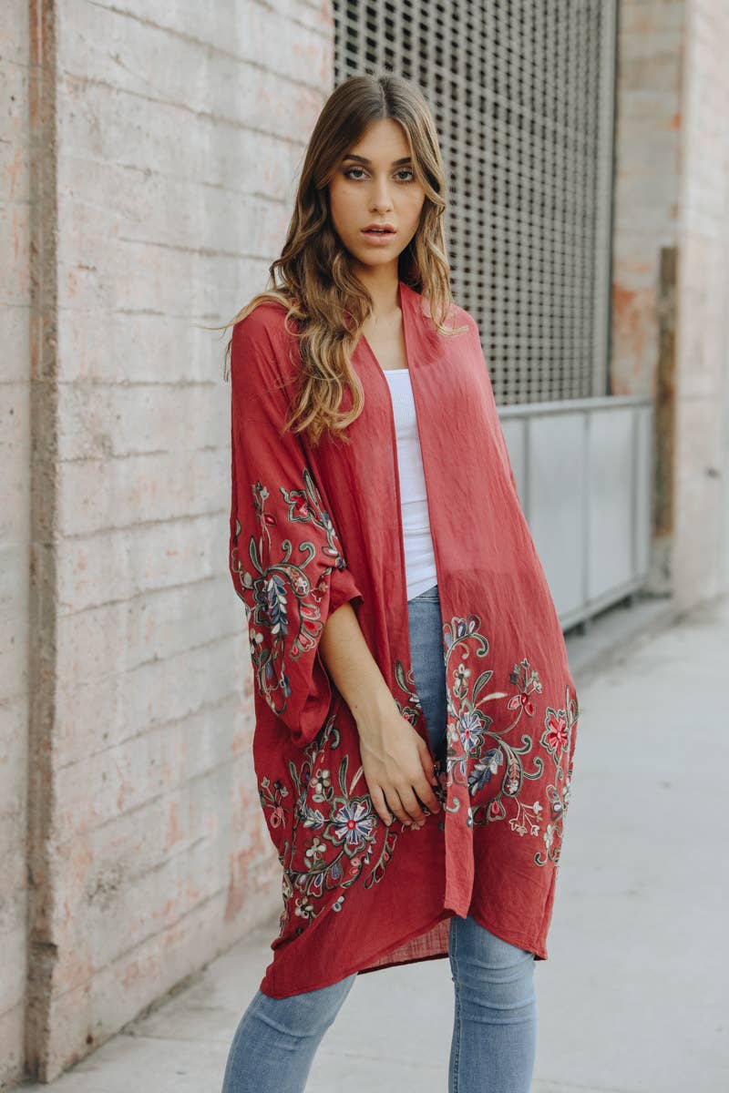 The Plum Garden | Floral Kimono