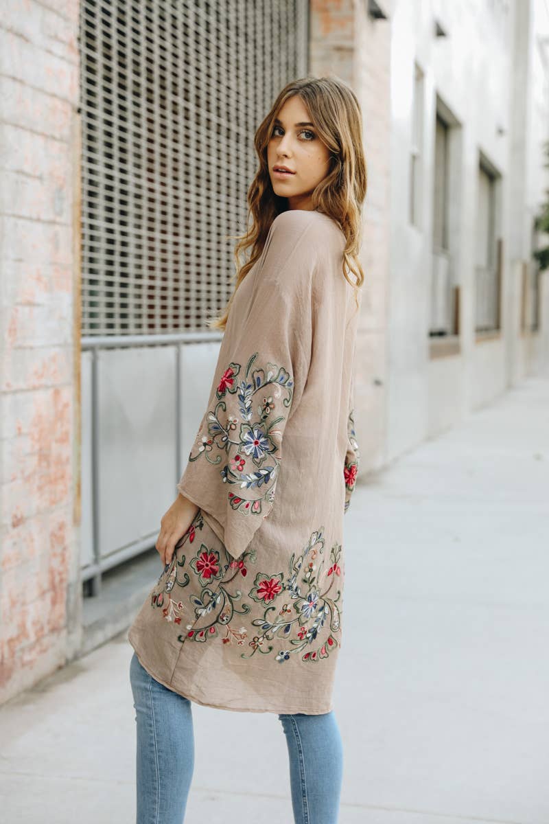 The Plum Garden | Floral Kimono