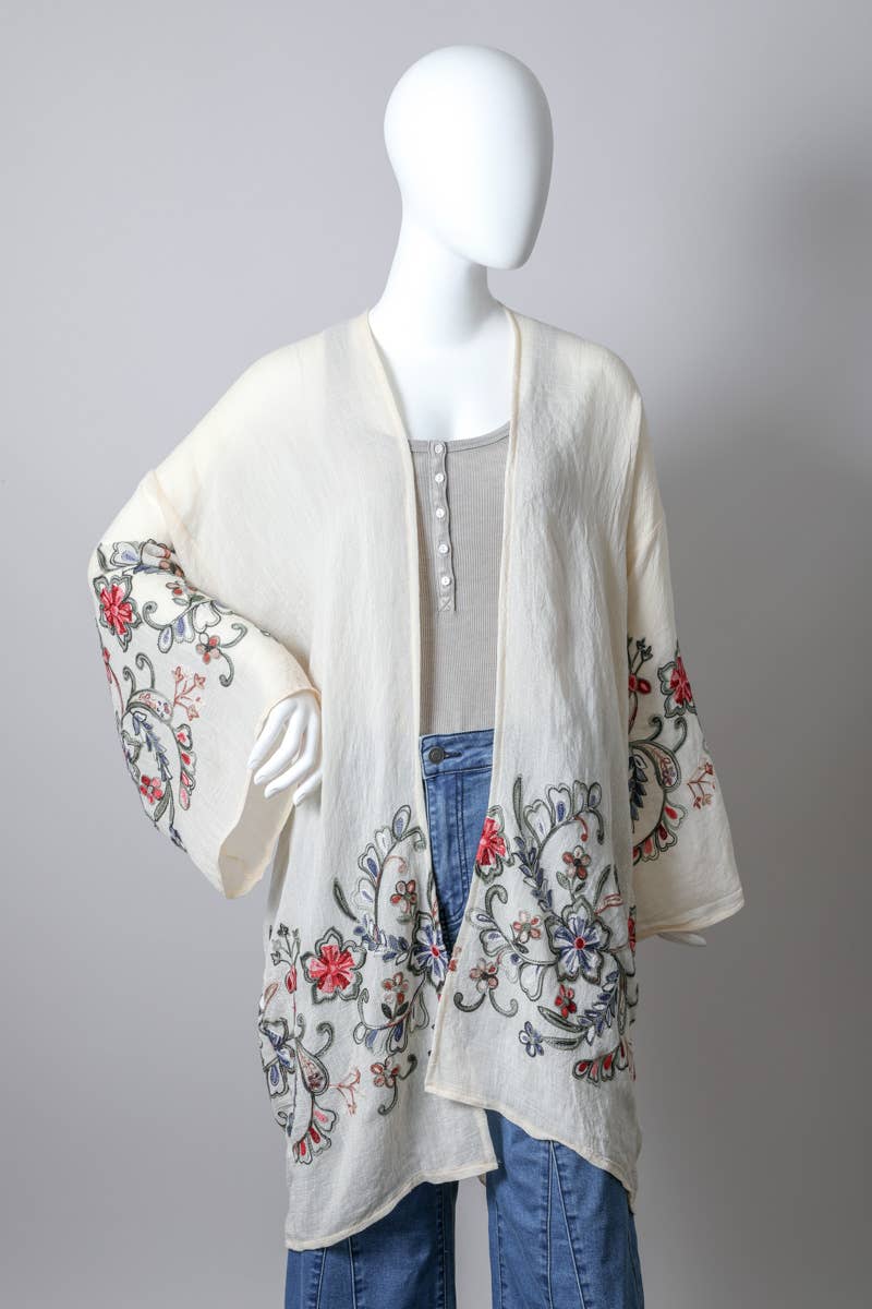 The Plum Garden | Floral Kimono
