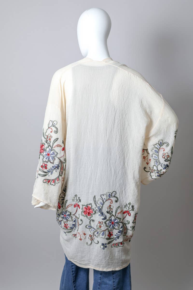 The Plum Garden | Floral Kimono