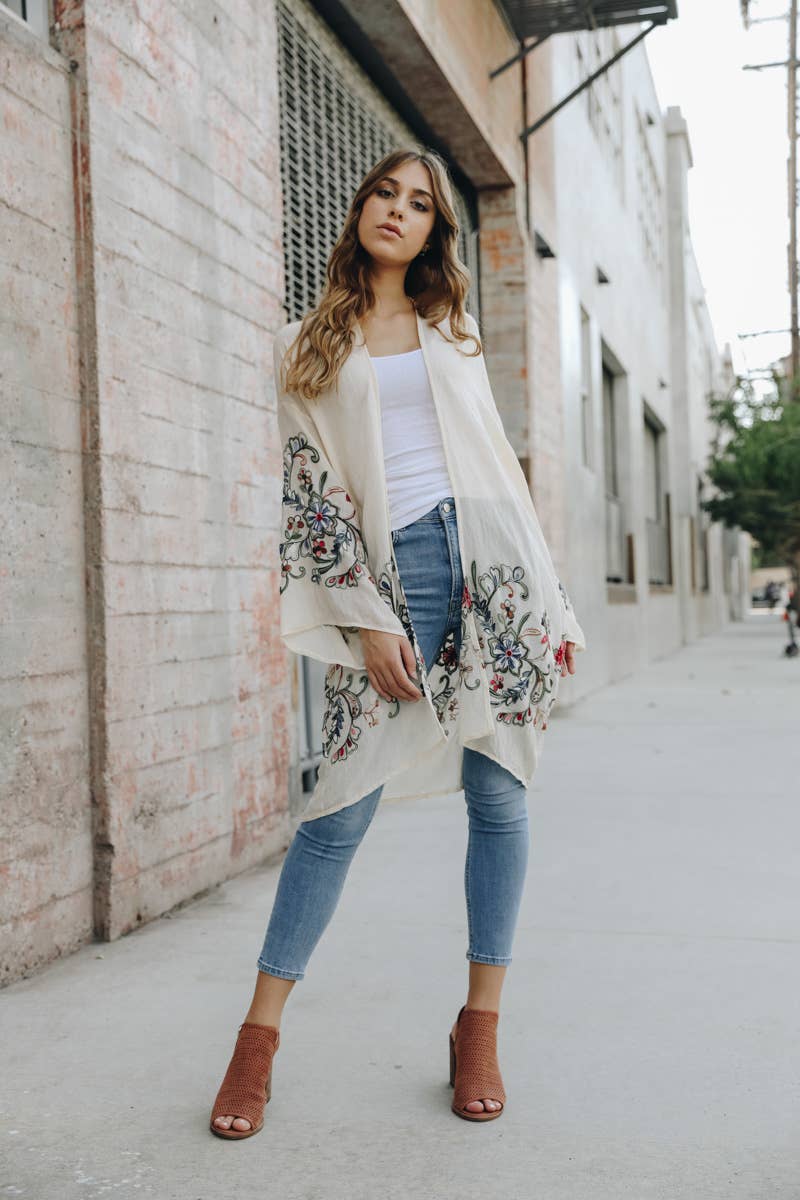 The Plum Garden | Floral Kimono