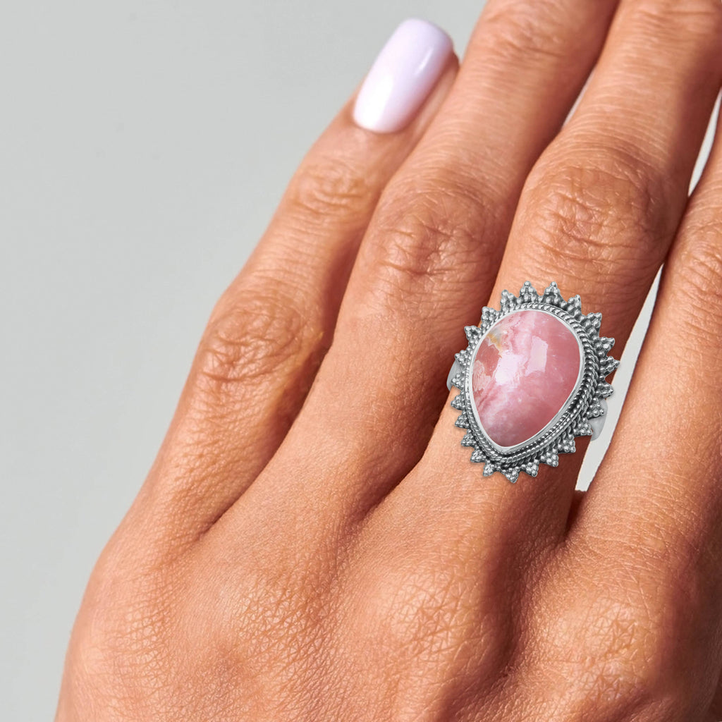 Rhodochrosite Ring