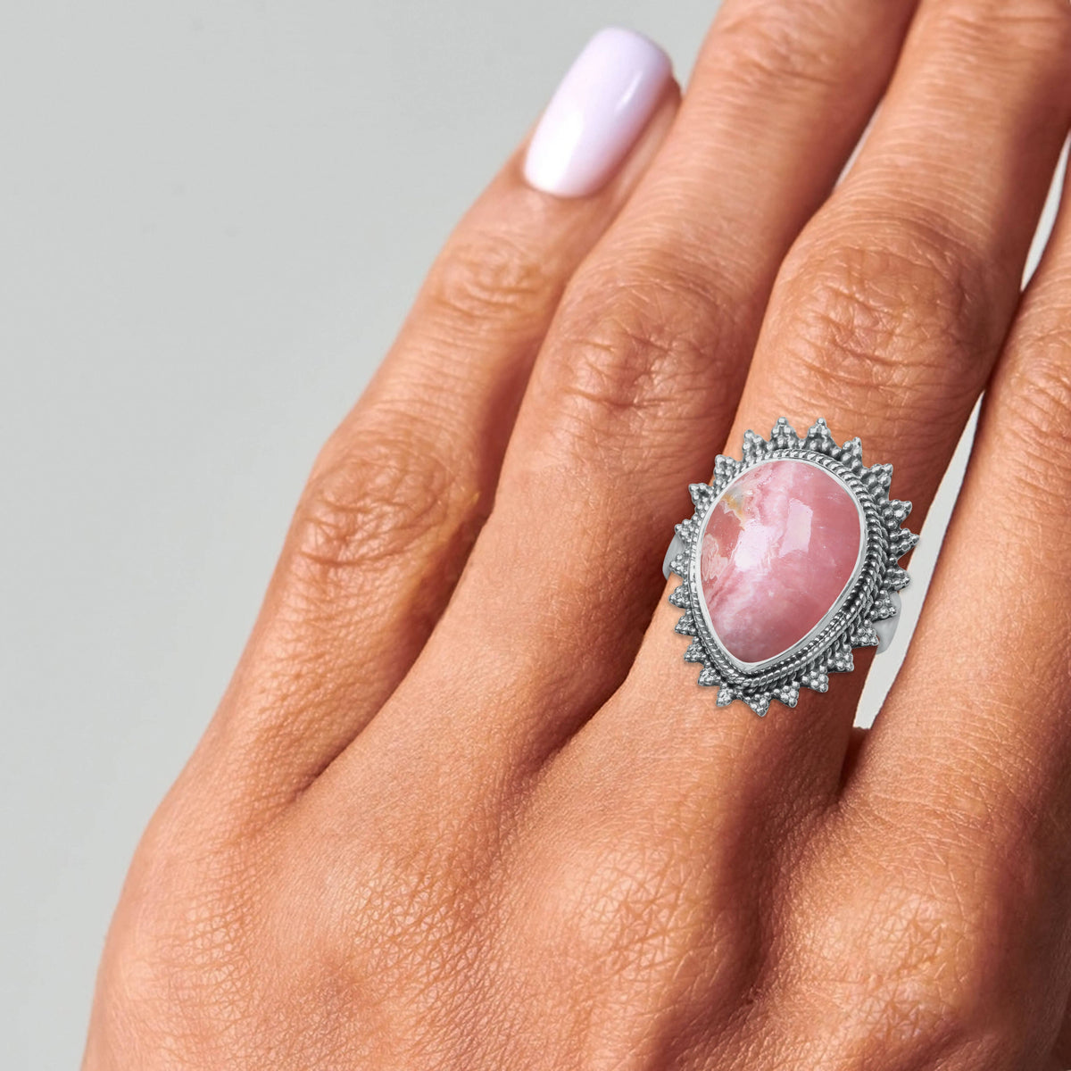 Rhodochrosite Ring