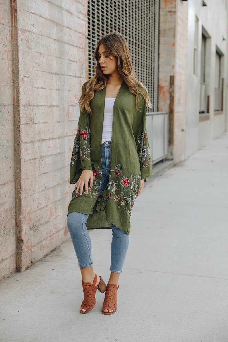 The Plum Garden | Floral Kimono