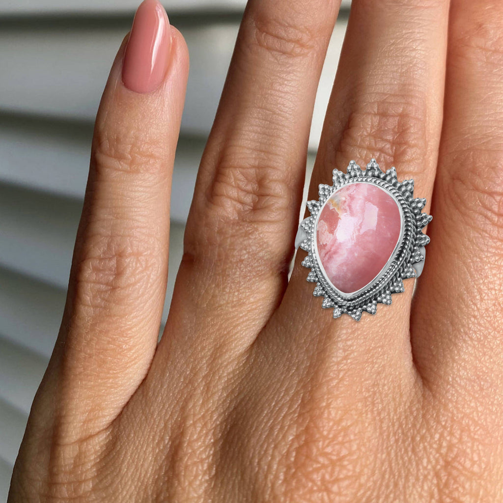 Rhodochrosite Ring