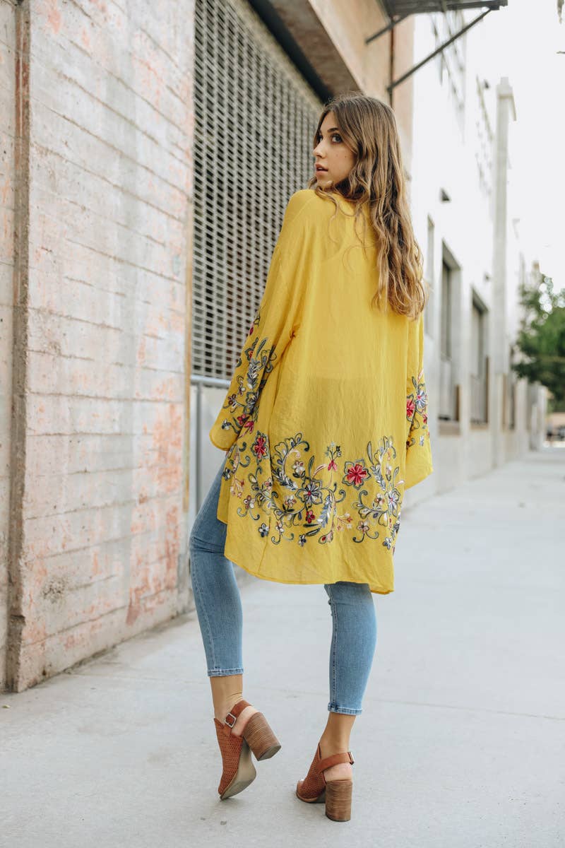 The Plum Garden | Floral Kimono