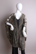 The Olive Conservatory | Embroidered Leaf Kimono