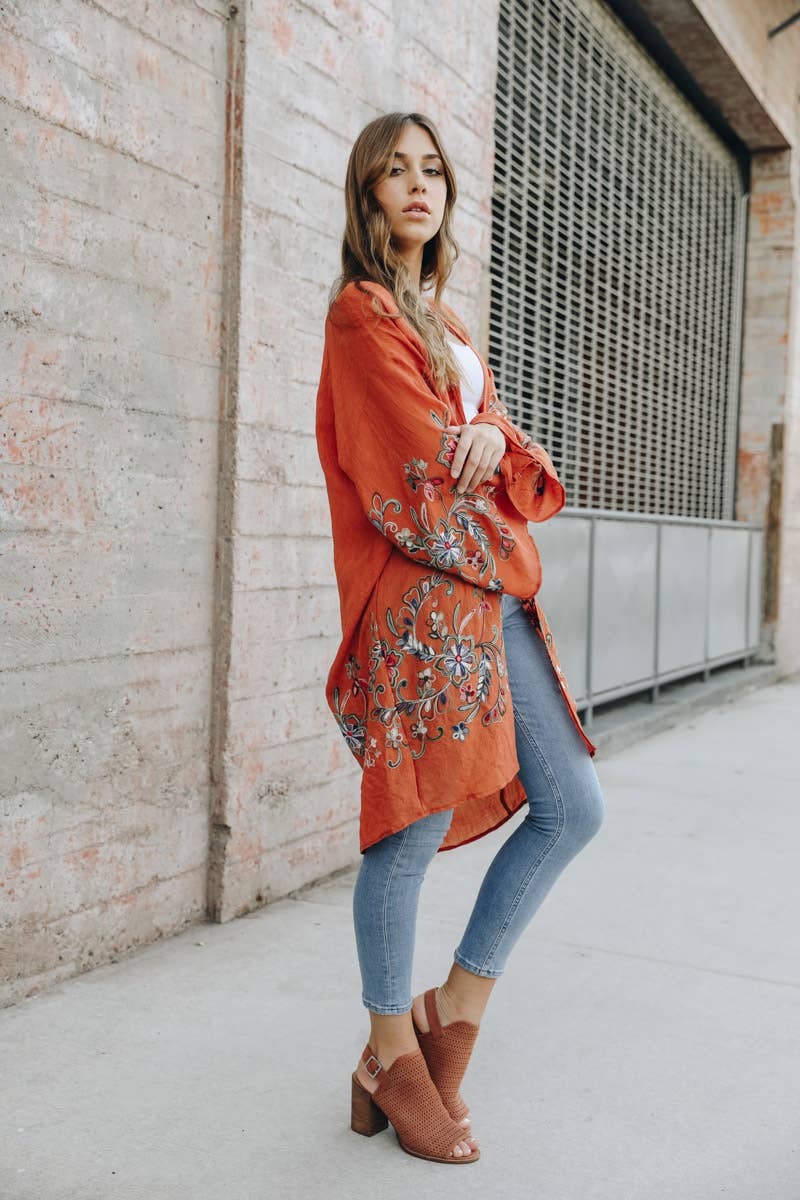 The Plum Garden | Floral Kimono